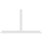Ekena Millwork Portland Architectural Grade PVC Gable Bracket, 108"W x 63"H x 2"D x 6"F, 14/12 Pitch GBP108X63X0206POR00 - alternate 4